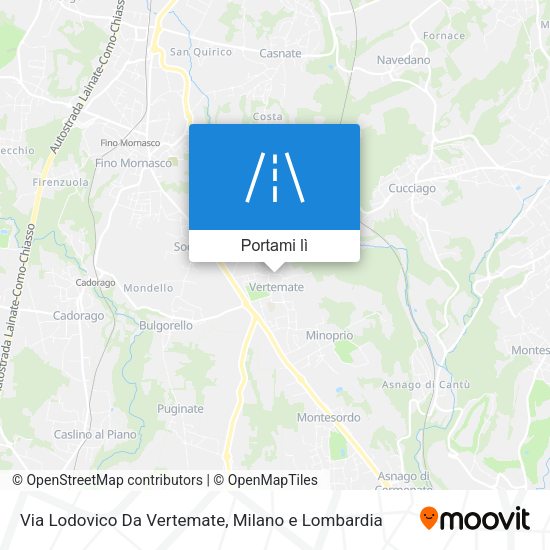 Mappa Via Lodovico Da Vertemate