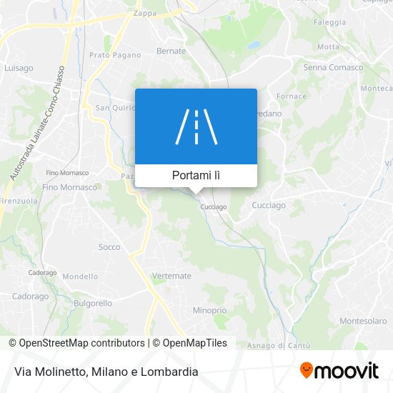 Mappa Via Molinetto
