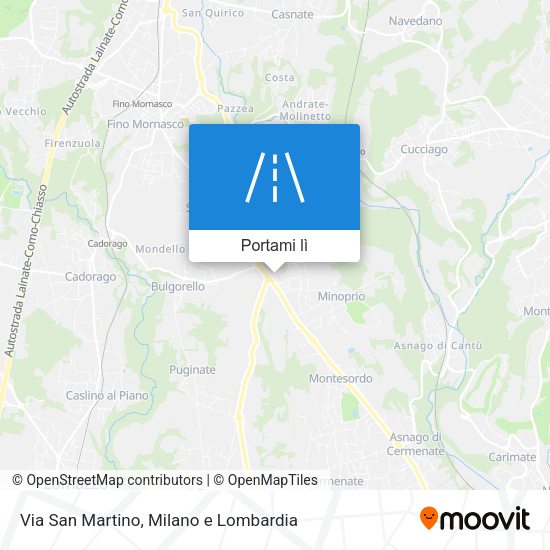 Mappa Via San Martino