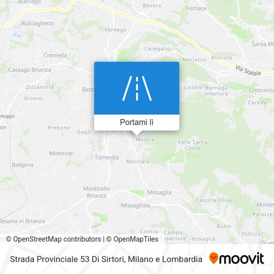 Mappa Strada Provinciale 53 Di Sirtori