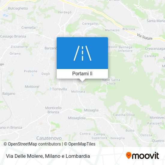 Mappa Via Delle Molere