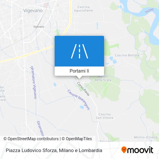 Mappa Piazza Ludovico Sforza