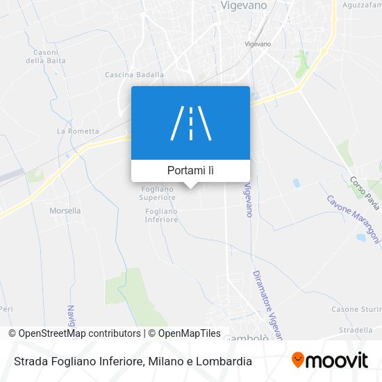 Mappa Strada Fogliano Inferiore