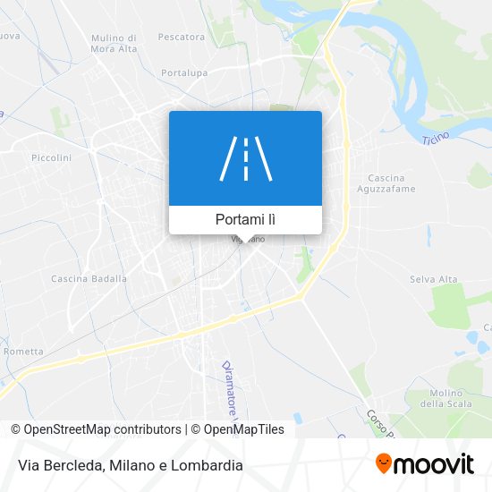 Mappa Via Bercleda