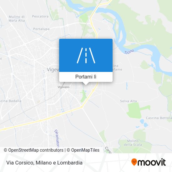 Mappa Via Corsico
