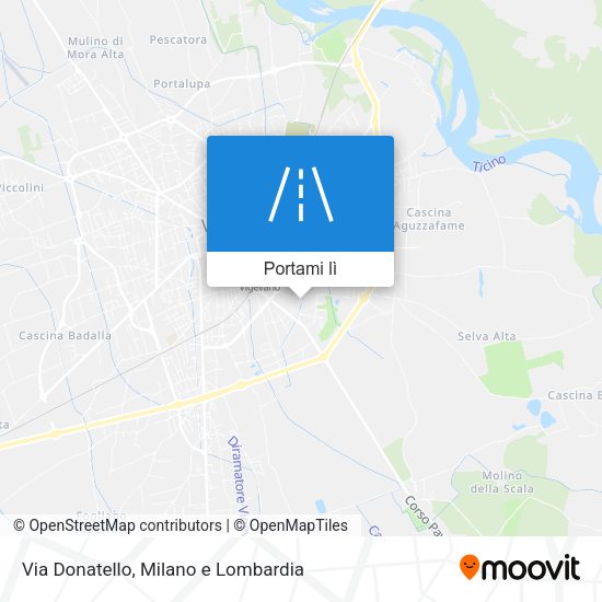 Mappa Via Donatello