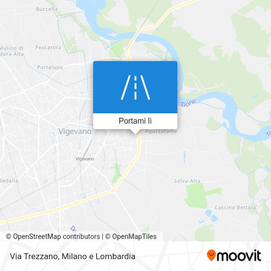 Mappa Via Trezzano