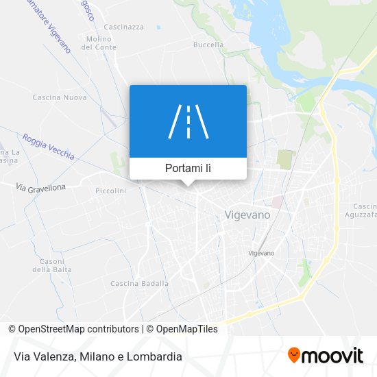 Mappa Via Valenza