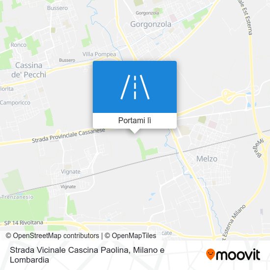 Mappa Strada Vicinale Cascina Paolina