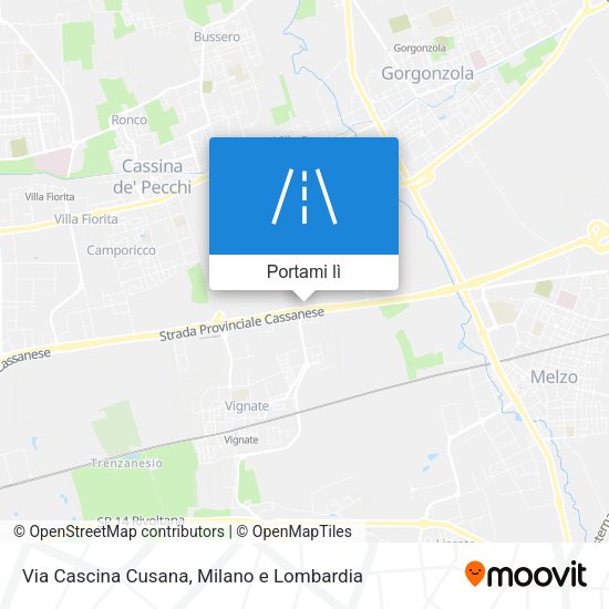 Mappa Via Cascina Cusana