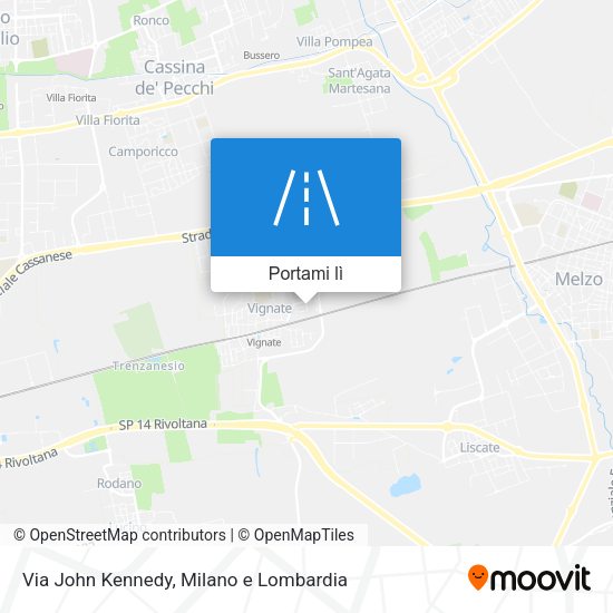 Mappa Via John Kennedy