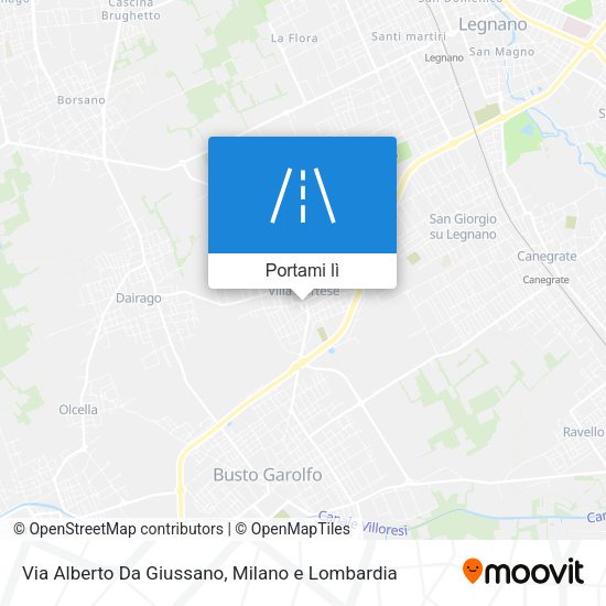 Mappa Via Alberto Da Giussano