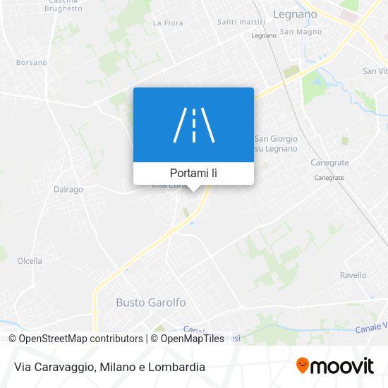 Mappa Via Caravaggio