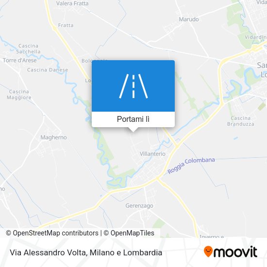 Mappa Via Alessandro Volta