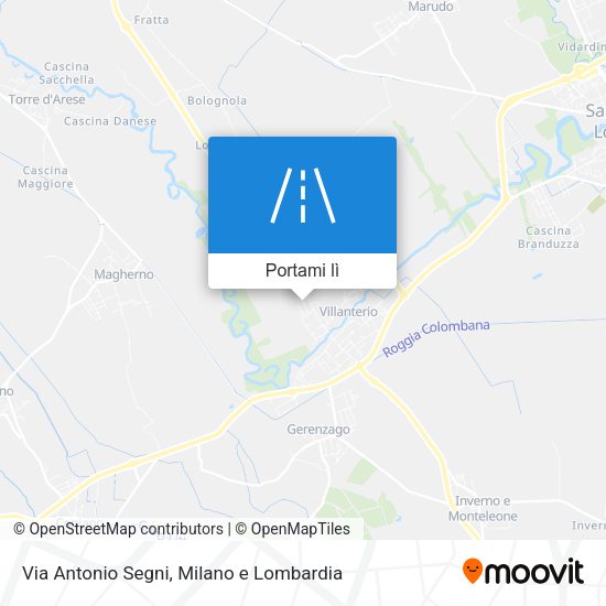 Mappa Via Antonio Segni
