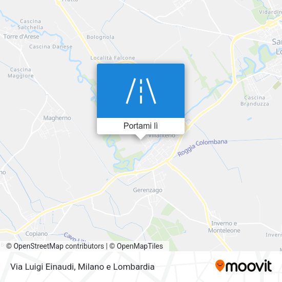 Mappa Via Luigi Einaudi