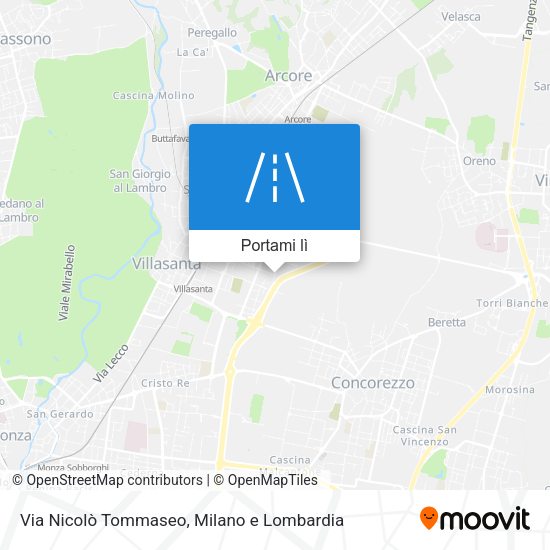 Mappa Via Nicolò Tommaseo