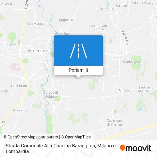 Mappa Strada Comunale Alla Cascina Baraggiola