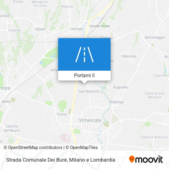 Mappa Strada Comunale Dei Burè
