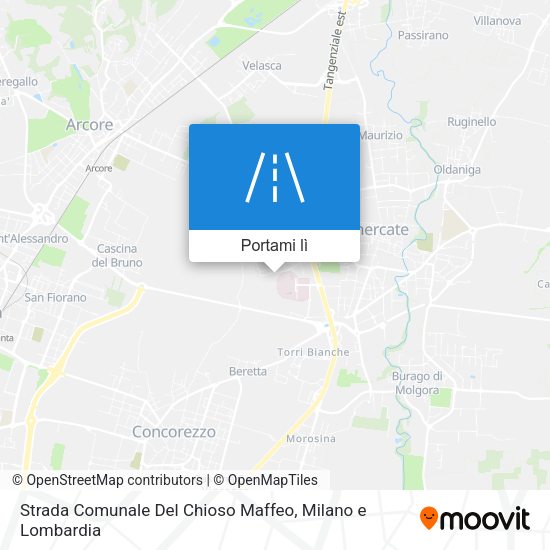 Mappa Strada Comunale Del Chioso Maffeo