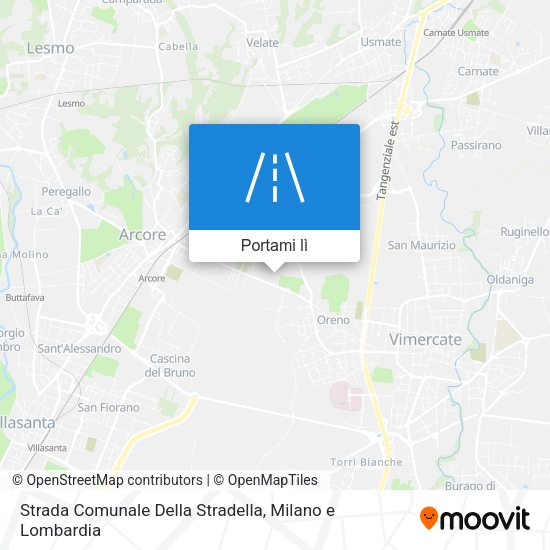 Mappa Strada Comunale Della Stradella