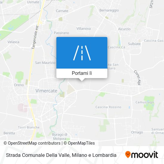 Mappa Strada Comunale Della Valle