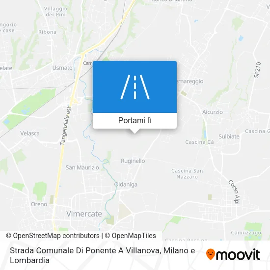 Mappa Strada Comunale Di Ponente A Villanova