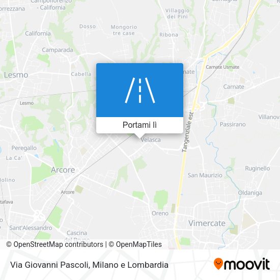 Mappa Via Giovanni Pascoli
