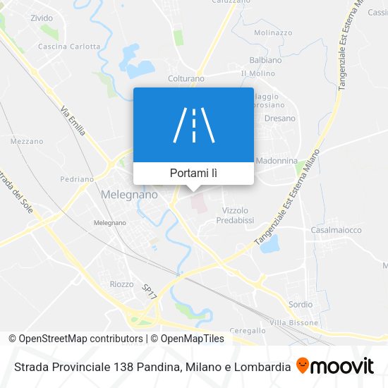Mappa Strada Provinciale 138 Pandina