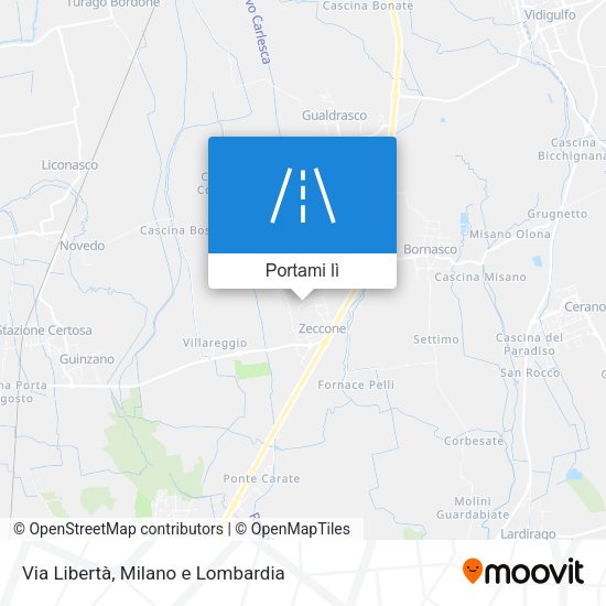 Mappa Via Libertà