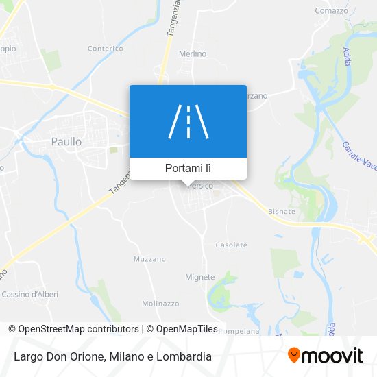 Mappa Largo Don Orione