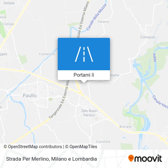 Mappa Strada Per Merlino