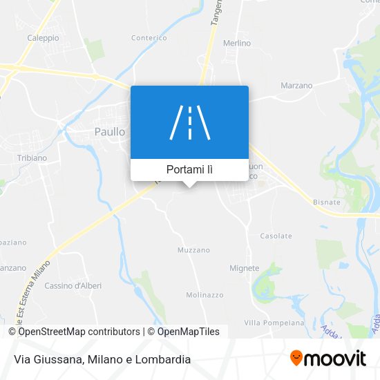Mappa Via Giussana