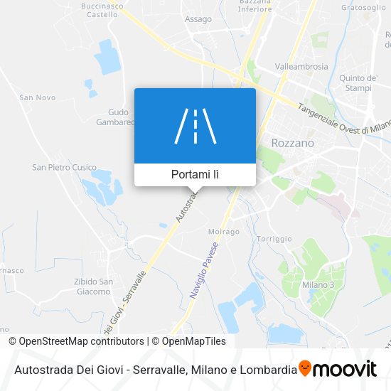 Mappa Autostrada Dei Giovi - Serravalle