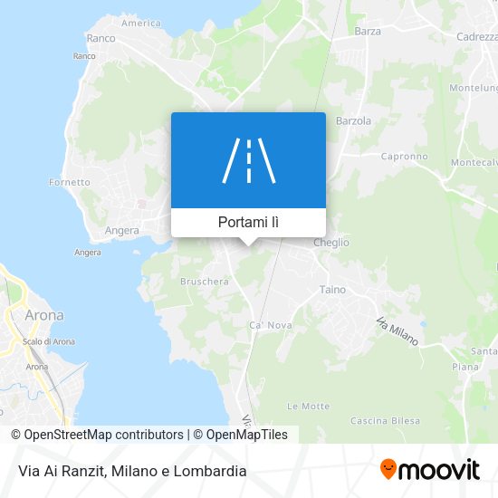 Mappa Via Ai Ranzit