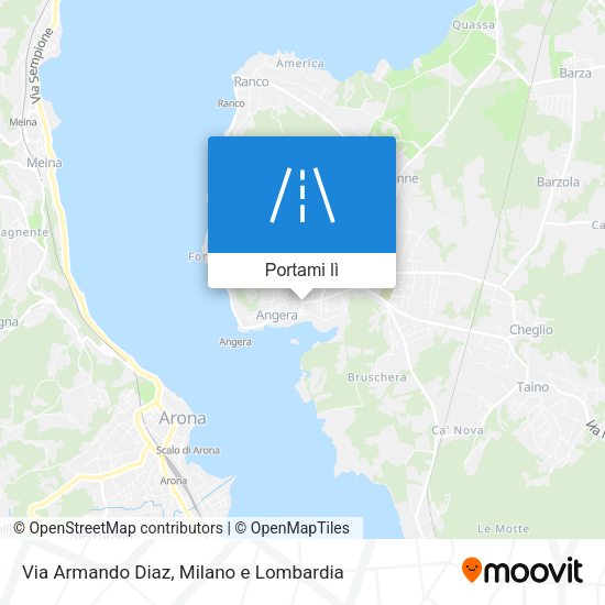 Mappa Via Armando Diaz
