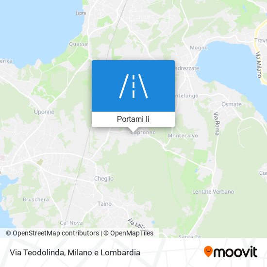 Mappa Via Teodolinda