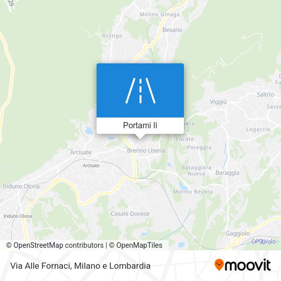 Mappa Via Alle Fornaci