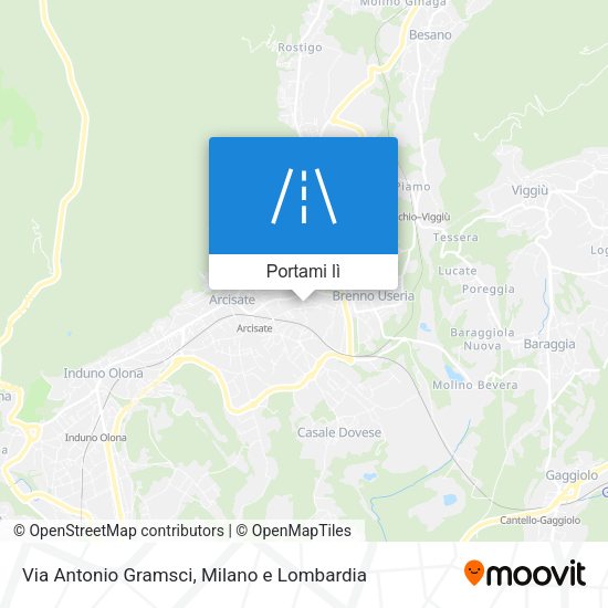 Mappa Via Antonio Gramsci