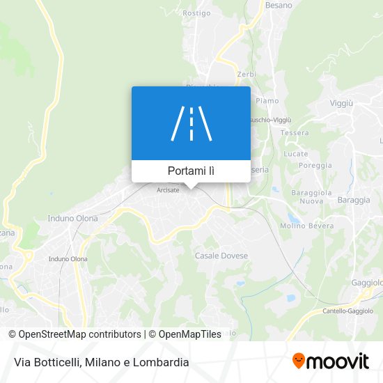 Mappa Via Botticelli