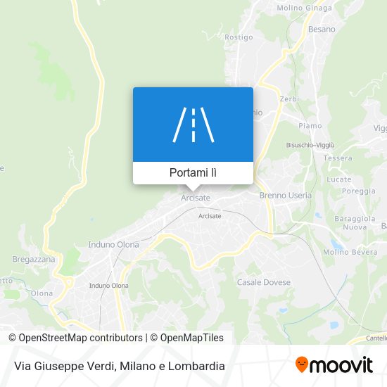 Mappa Via Giuseppe Verdi