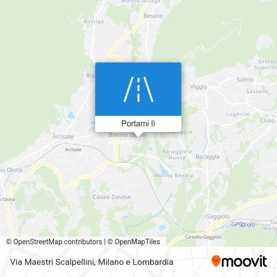 Mappa Via Maestri Scalpellini