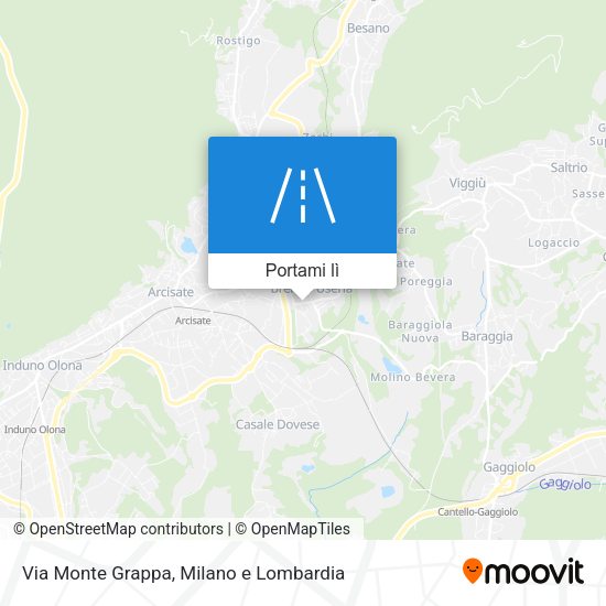 Mappa Via Monte Grappa