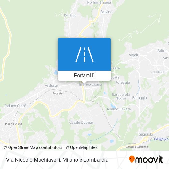 Mappa Via Niccolò Machiavelli