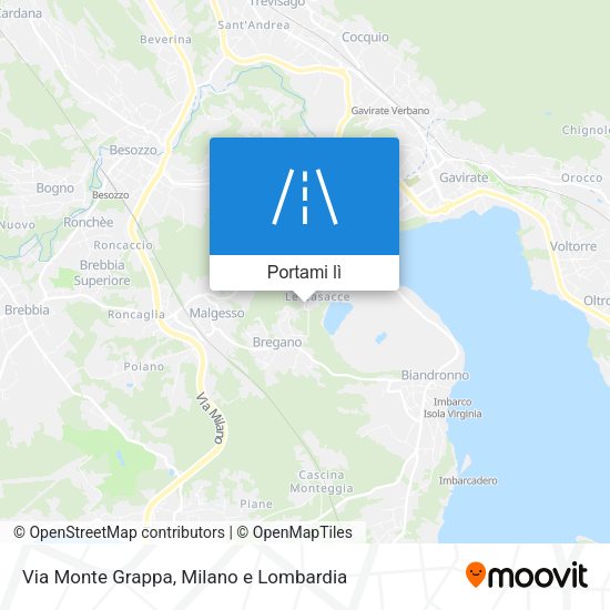 Mappa Via Monte Grappa
