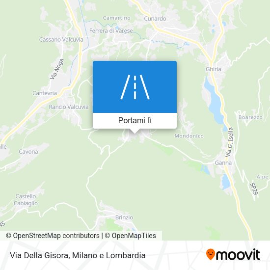 Mappa Via Della Gisora