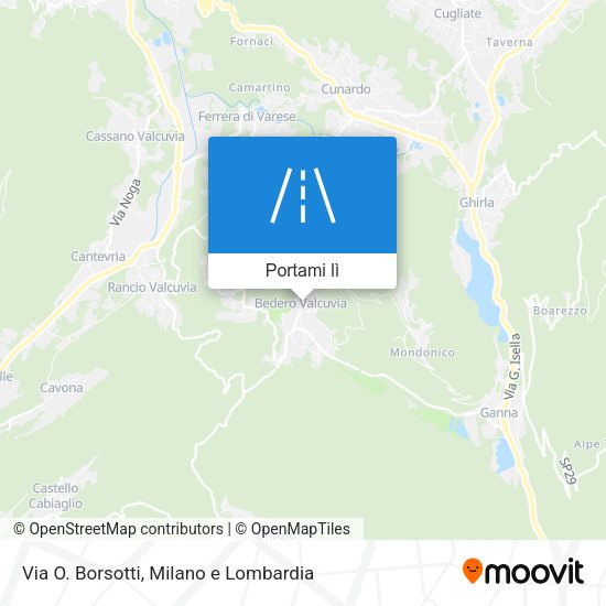 Mappa Via O. Borsotti