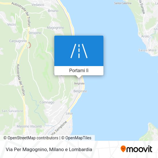 Mappa Via Per Magognino
