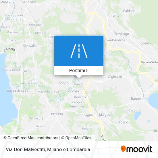 Mappa Via Don Malvestiti