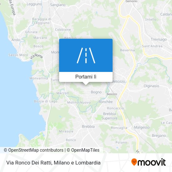 Mappa Via Ronco Dei Ratti